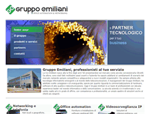 Tablet Screenshot of gruppoemiliani.it
